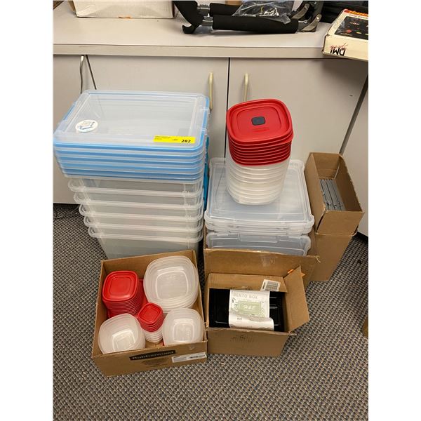 Large Collection of Plastic Storage Containers