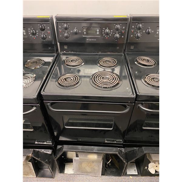 FRIDGEDAIR Black Stove - 24in wide with Black AirKing Hood Vent