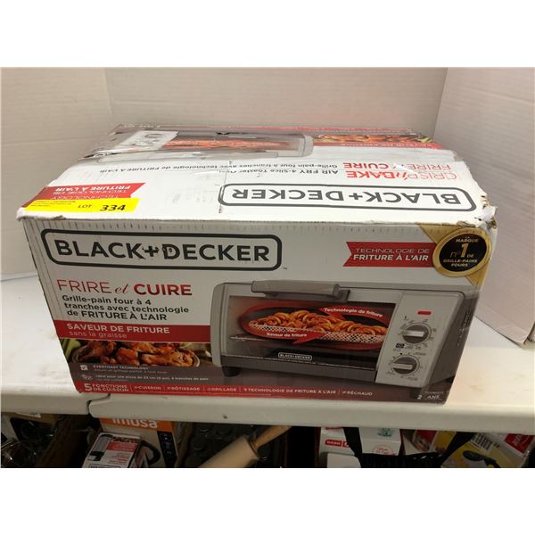 BLACK+DECKER - Crisp/nBake Air Fry with 4slice Toaster Oven