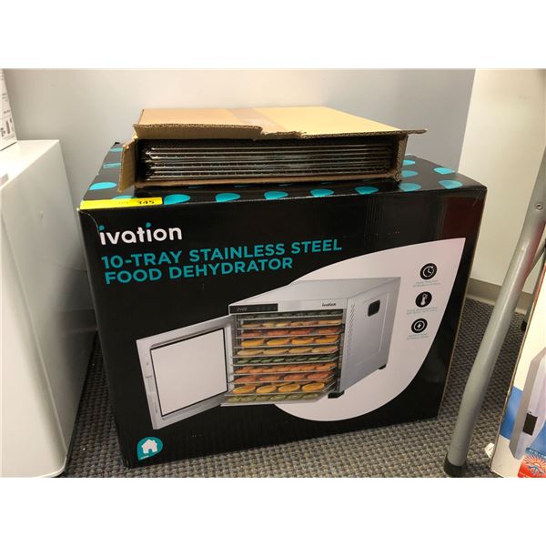 IVATION - 10 Tray Stainless Steel Food Dehydrator