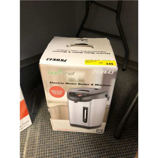 NUTRICHEF - Electric Water Boiler & Warmer - Digital Hot Pot, Water Kettle 3.38Quart