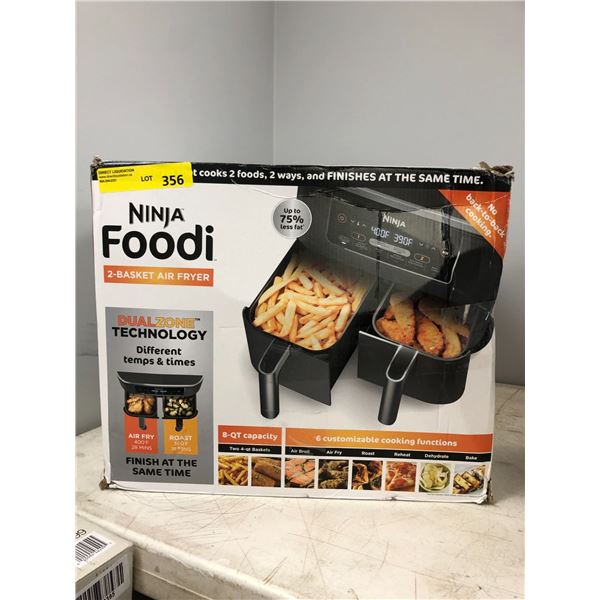 NINJA FOODI - 2 Basket Air Fryer with Dual Zone Technology