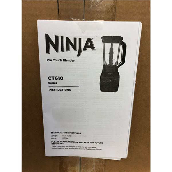 NINJA Pro Touch Blender - Model # CT610