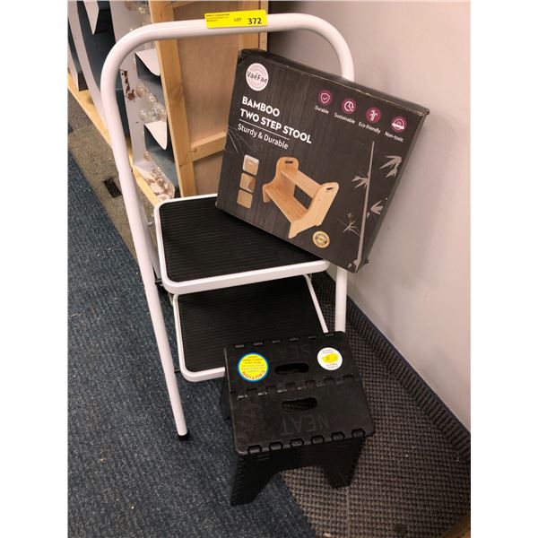 Group of Three Step Stools