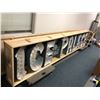 Image 2 : ICE PALACE Large Lite Sign from the Hockey Show - in wooden crate with wiring (approx. 13'4" x 10" x