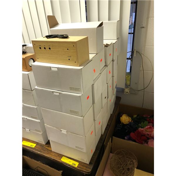 32 boxes of imported Wood Alarms - with USB