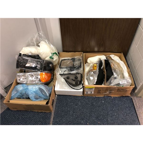 Group of Headlights & Power Side Mirror