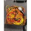 Image 1 : Box of Extension Cords and Trouble Light