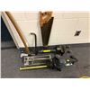 Image 1 : Group of Estate Tools - Saw, Crowbar, Electric trimmer, Vise & Tile Cutter