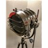 Image 2 : Chrome Tripod Movie Set Floor Lamp - approx. 67in tall
