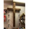 Image 1 : Wood Cross with Gold Accents from the Hero Show - approx. 36in x 68in
