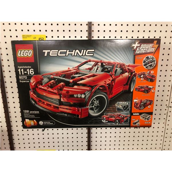 LEGO TECHNIC Supercar Model 8070 with Power Functions - Includes Battery & Motor - 1281 Pieces - New