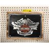 Image 1 : Harley Davidson - An American Legend - Wood Reproduction Sign - approx. 15 1/2in x 11 1/2in