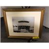 Image 1 : Photo with Gilded Frame of Civil War Riverboat