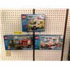 Image 1 : 3 LEGO Items - Lego City 4208 4X4 Firetruck 243 pcs, Lego City 4431 Ambulance 199 pcs and LEGO City