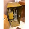 Image 1 : Scientific Cabinet from a TV Show - Metal with Glass Vapour Canisters - approx. 18in x 25 1/2in x 44