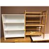 Image 1 : Two Shelving Unites - One Maple & the Other One White