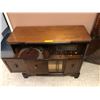 Image 4 : Vintage VIKING Stereo Cabinet with slide out turntable and Radio.  Also has two bottom storage cupbo