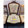Image 3 : Three Antique Upholstered Chairs - Needlepoint and others