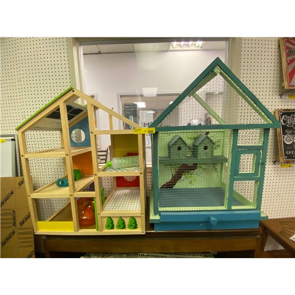 Group of 3 Bird Cage, Animal Play Center and Rodent Cage