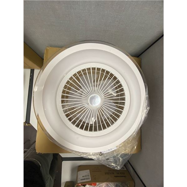 Large White Ceiling Fan with Remote Control