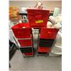 Image 1 : Nine Fabric Boxes with two rolling storage containers and a few stuffies