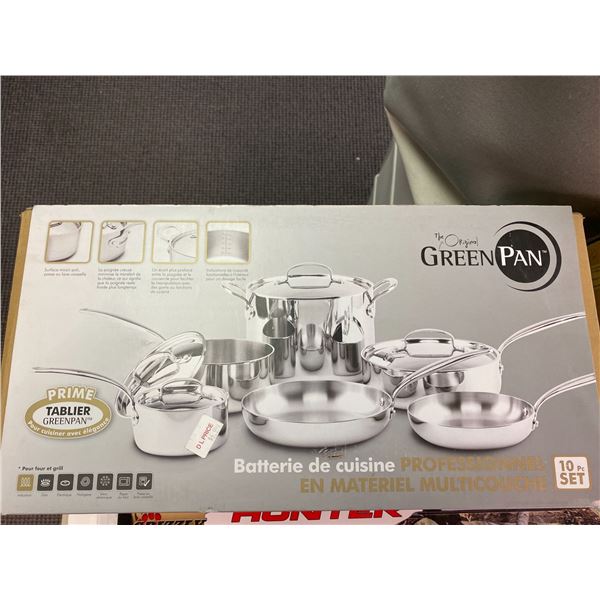 The Original Green Pan - professional multiclad Cookware - 3ply stainless steel - new in box