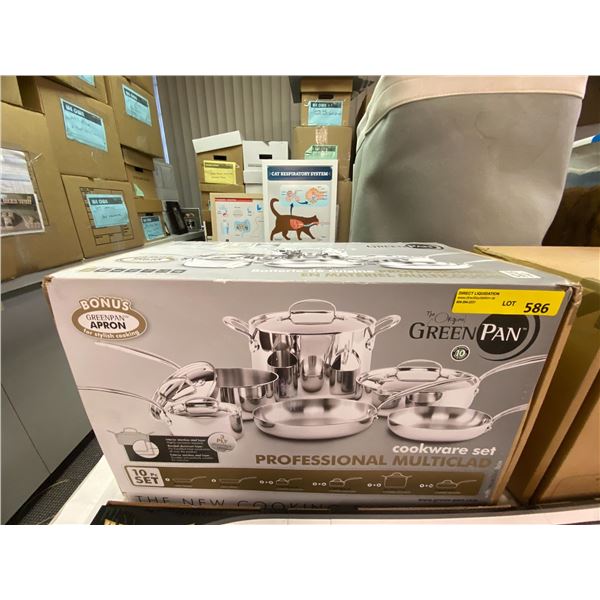 The Original Green Pan - professional multiclad Cookware - 3ply stainless steel - new in box