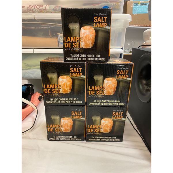 Pure Himalayan Rock Salt - Teal Light Candle Holders - 4 boxes