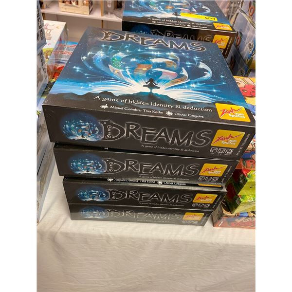Lot of 4 Board Games - Dreams - new in box