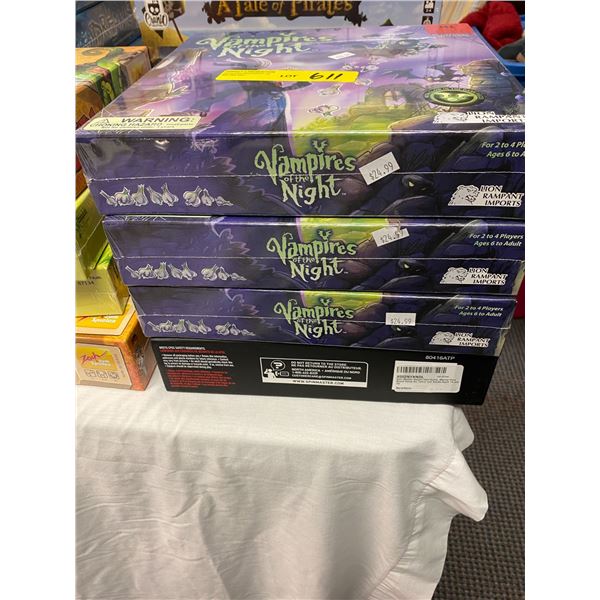 Lot of 4 - Board Games - Vampires of the Night - new in box