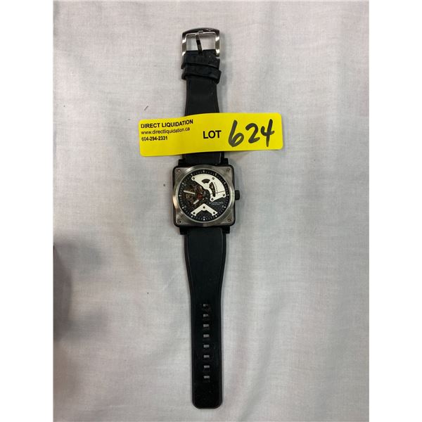 STURLING Watch - self winding with black stap