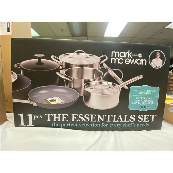 Mark McEwan - Healthy Ceramic Non-Stick Cookware - 11 pieces - The Essentials Set - New In Box