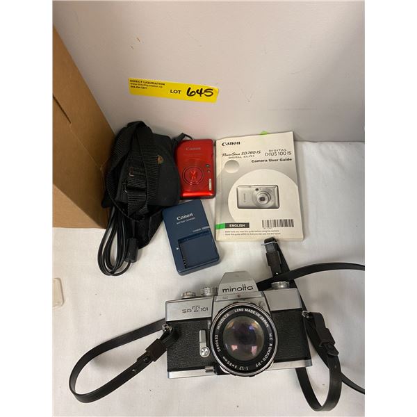 Misc. Canon & Minolta Cameras and accessories plus Shaw PVR