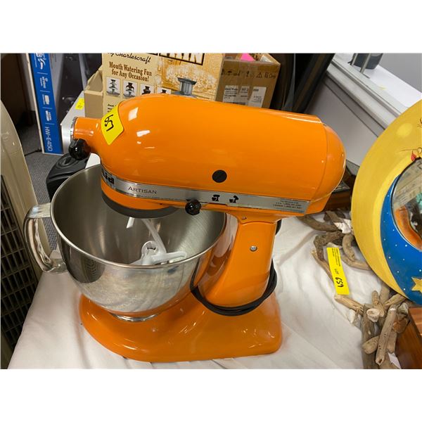 Kitchenaid Orange Mixer - Artisan Series