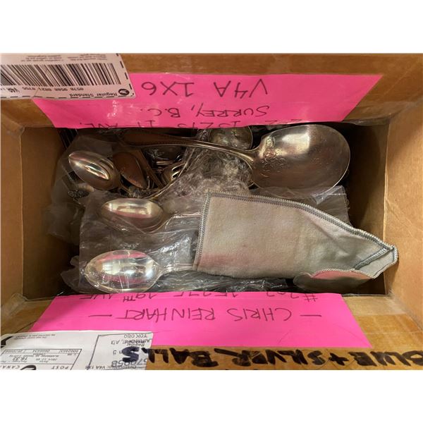 Small box of silverware