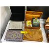 Image 1 : Five Curio Boxes with Tarot Cards and some costume jewellery
