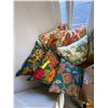 Image 1 : Group of Six Silk Throw Pillows