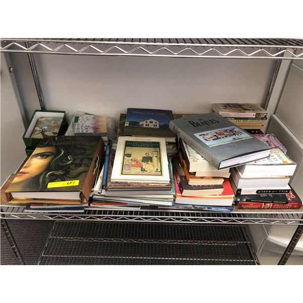 Shelf Lot of Coffee Table Books - including Mythologica, The Beatles & Fairy Tales from Hans Christi