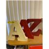 Image 1 : Letters AAZ - Three Painted Metal Letters