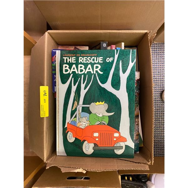 Box of Miscellaneous Books including The Rescue of Babar