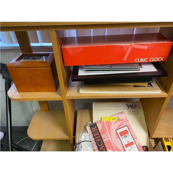 Misc. Lot of Picture Frames, Photo Box, and Artist Caddy