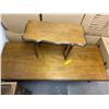 Image 1 : Coffee and Side Table - 55in x 21 1/2in x 17in /