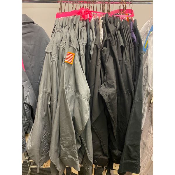 Uniforms - Grey & Black Work shirts - Approx. 40 Items