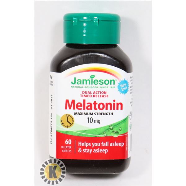 JAMIESON MELATONIN MAX STRENGTH 10MG- 60 CAPLETS