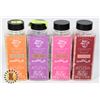 Image 1 : LOT OF 4 NEW ASSORTED SCENT BATH SALTS 500G EACH