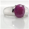 Image 3 : EC129-147 SILVER RUBY (3.1CT) RING SIZE 7.5