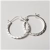 Image 2 : SILVER HOOP EARRINGS