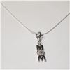 Image 2 : SILVER CZ 19" NECKLACE