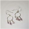 Image 2 : SILVER CRYSTAL EARRINGS